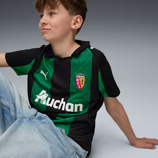 Maillot et short Lens enfant exterieur 2025-2026