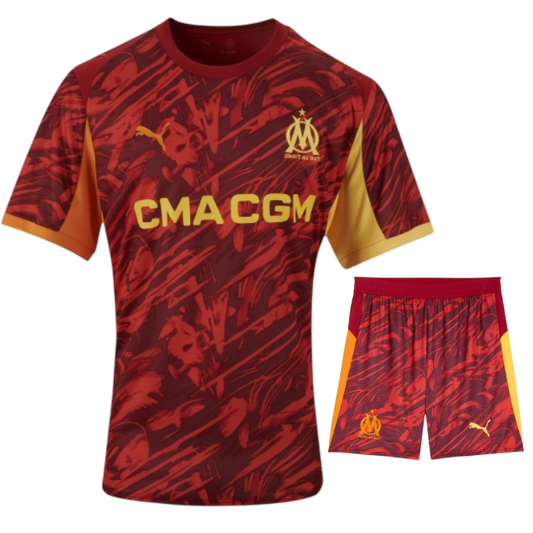 Kit Gardien Marseille rouge 2025/2026