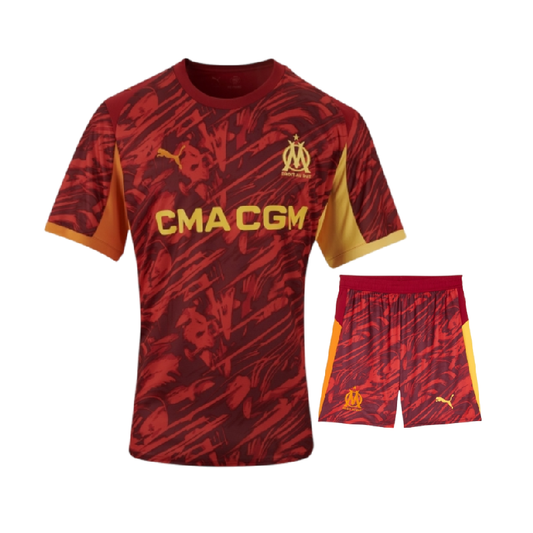 Kit Gardien Marseille enfant rouge 2025-2026