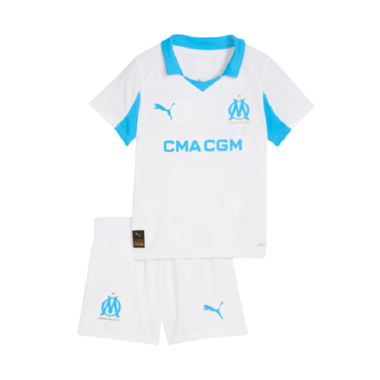 Maillot et short Marseille enfant Domicile 2025-2026